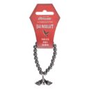 Hanging Bat Hematite Charm Bracelet